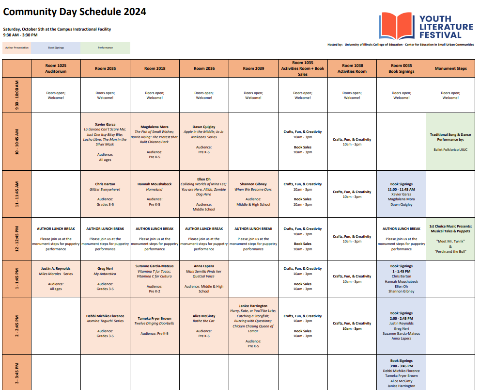 Community Day Celebration | Youth Literature Festival | College of ...